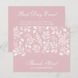 Budget Foliage White Script Dusty Ro Tack