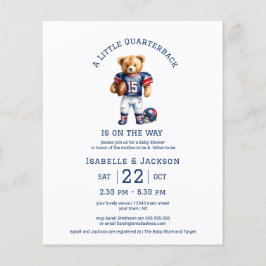 Budget Football Little Quarterback Baby Shower