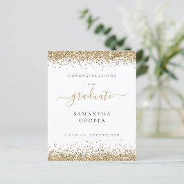 Budget för 2024 Studenten Guld Glitter
