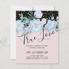 Budget för Dusty Blue  Rosa Blommigt Bröllop