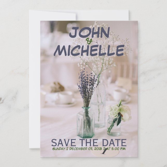 Budget för enkel bröllopsinbjudan inbjudningar (Framsida)