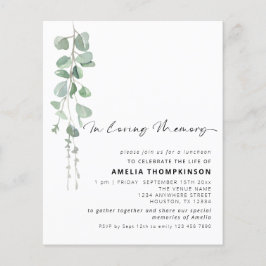 Budget för inbjudan att hämta e-eukalyptus-minnen