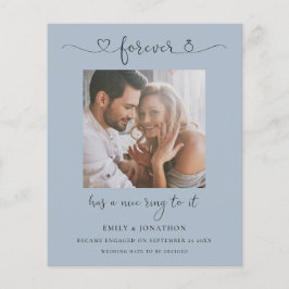 Budget för Photo Dusty Blue-Förlovning