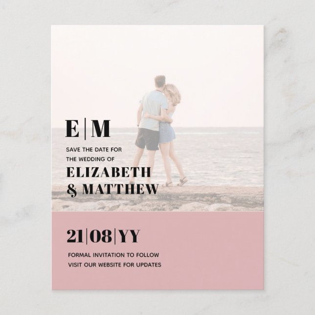 BUDGET FÖR Sparat datumet FET-FOTOÖVERLAGA Flygblad (Framsidan)