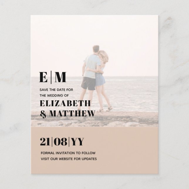 BUDGET FÖR Sparat datumet FET-FOTOÖVERLAGA Flygblad (Framsidan)