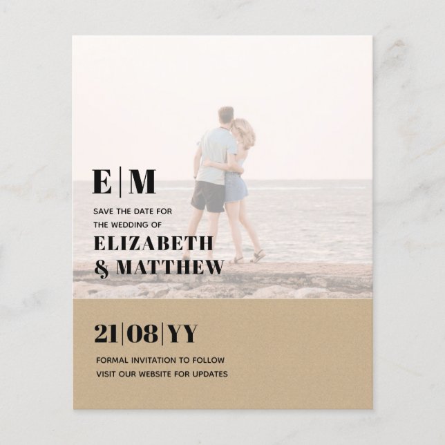 BUDGET FÖR Sparat datumet FET-FOTOÖVERLAGA Flygblad (Framsidan)