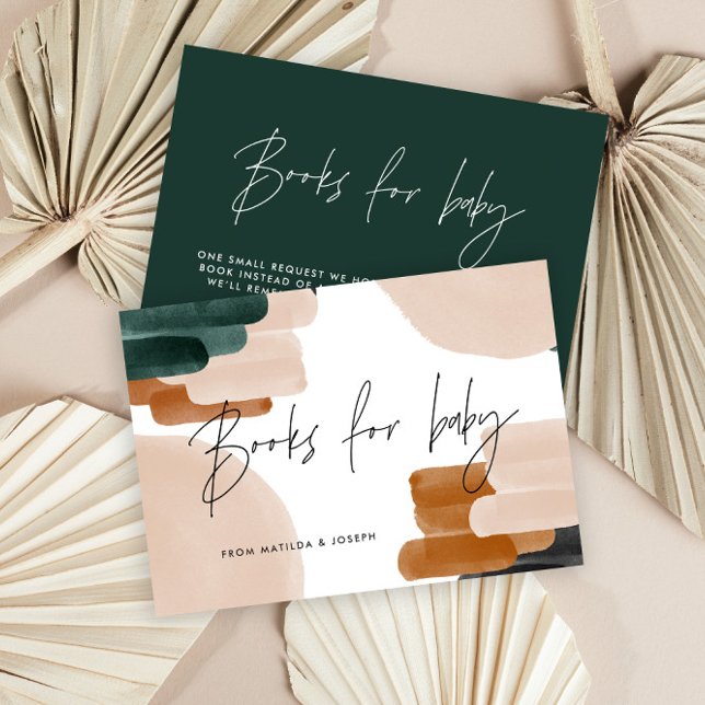 budget för terracotta babydusch bokar för baby anteckningskort (Skapare uppladdad)