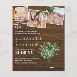 Budget för utlysning av bröllopsinbjudan för botan