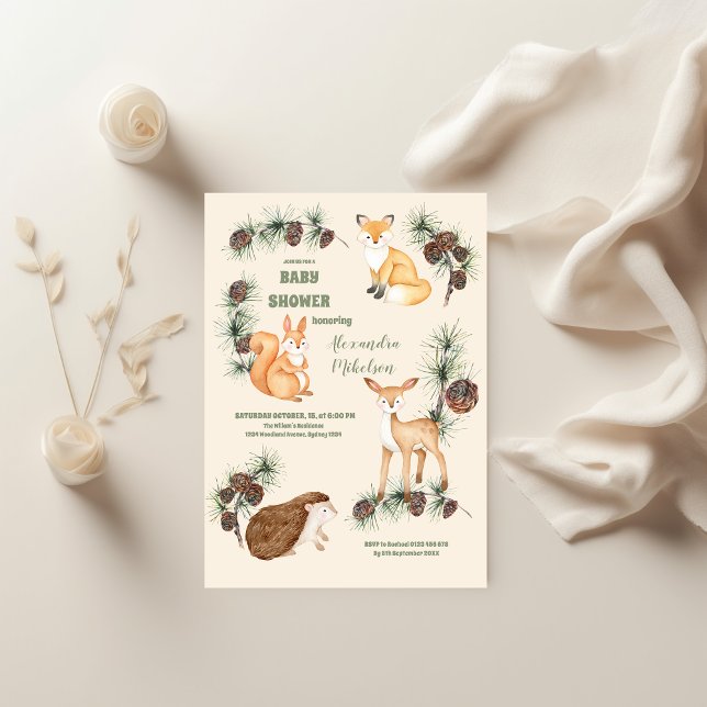 Budget Forest Friends & Woodland Baby Shower (Skapare uppladdad)
