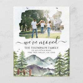 BUDGET Forest Mountain Vi har flyttat Photo Flytta