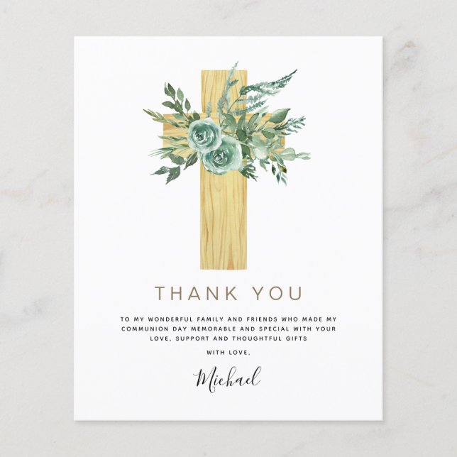 Budget Första Heligan kommunal Tack Eucalyptus Flygblad (Framsidan)