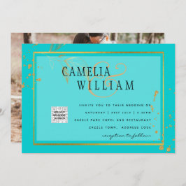 BUDGET Foto Bröllopsinbjudan Spara datumet