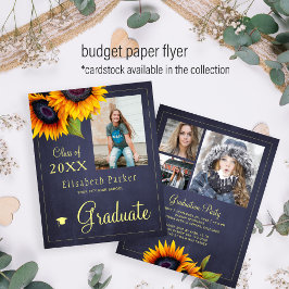 Budget FOTO collage examensfest Inbjudan Flygblad