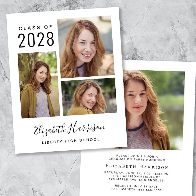 Budget Foto Examen Fest Inbjudan (Skapare uppladdad)