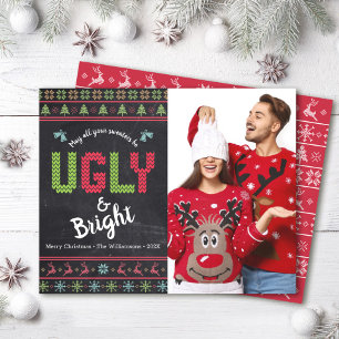 Budget Foto Högtidsful Ugglig Jultröja Kritskrifts