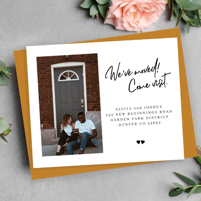 Budget foto modern flyttningskungörelse (Skapare uppladdad)