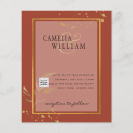 BUDGET Fotobröllopsinbjudan Spara datum Flygblad