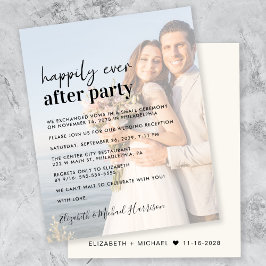 Budget Fotoöverlägg Bröllopsmottagning Inbjudan