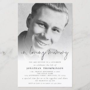 BUDGET-fotoövertäckning i Loving Memory-begravning