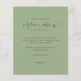 Budget Framöver Mrs. Möhippa Sage Grönt tack