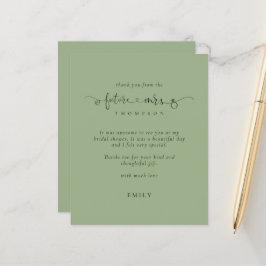 Budget Framöver Mrs. Möhippa Sage Grönt tack