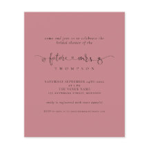 Budget Framtida Fru Bröllopsfest Damaskros Inbjuda