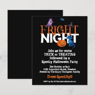 Budget Fright Night Halloween fest Black Inbjudan