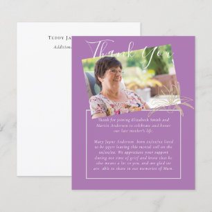 BUDGET Funeral Tack Photo Mauve Lilly