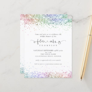 Budget Future Rainbow Glitter Möhippa