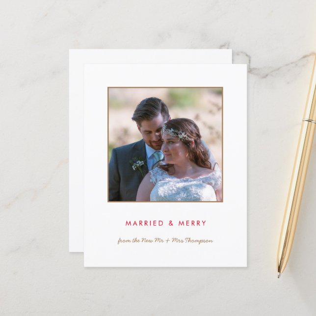 Budget | Gift med och gift med foto jul (Fram/Back In Situ)