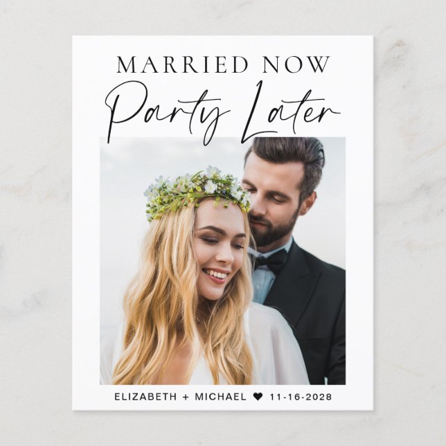 Budget gift nu Party senare Foto Bröllop (Framsida)