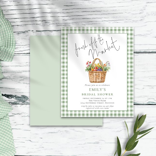 Budget Gingham Fresh off Market Möhippa (Front and back view)