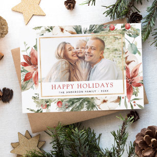 Budget Glad Jul Julgrönt Foto Flygblad