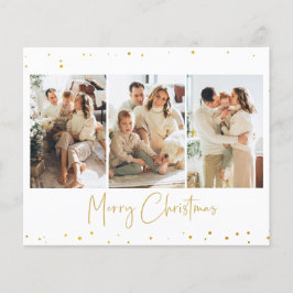 Budget Glitter Jul Foto Hälsningskort Flygblad