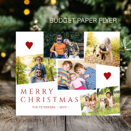 Budget God Jul 5 bilder högtidskort Flygblad