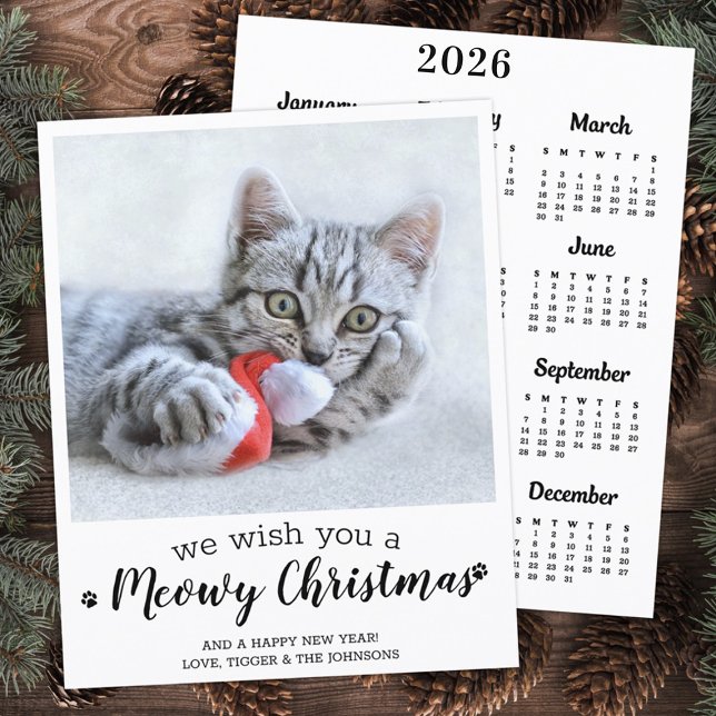 Budget God jul Cat Pet Photo 2025 Calendar (Skapare uppladdad)