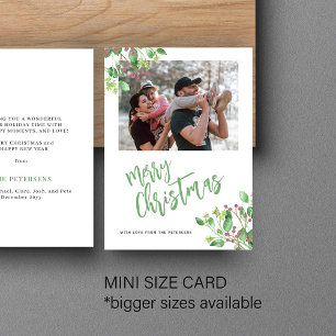 Budget God jul fotogreenery helgdag Anteckningskort
