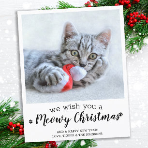 Budget God Jul från Katten Husdjur Fotokort