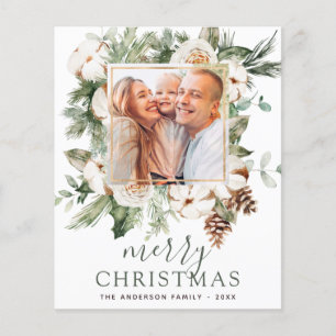 Budget God Jul Grönska Foto Semester Flygblad