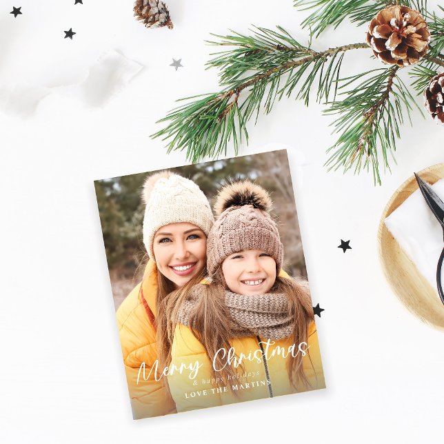 Budget God Jul Kul manus Foto Vertikal Flygblad (Skapare uppladdad)