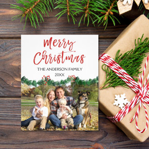Budget God Jul manus fotokort Flygblad