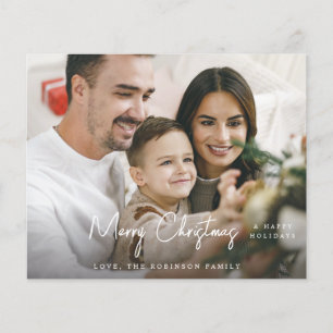 Budget God jul - minimalistiskt H-foto Flygblad