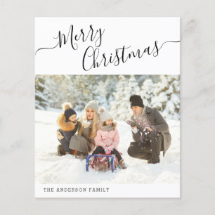 Budget God jul Modern Minimal 2022 Foto Flygblad