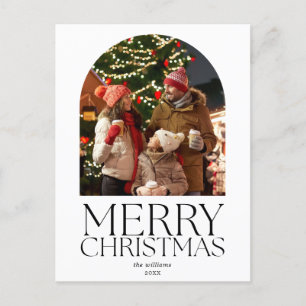 Budget God jul Modern minimalistisk foto Helg Vykort