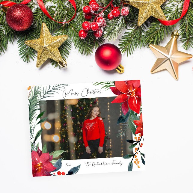 Budget God jul Poinsettia Photo Flygblad (Skapare uppladdad)