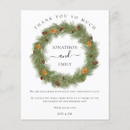 Budget God jul, utandning Citrus Bröllop Tack