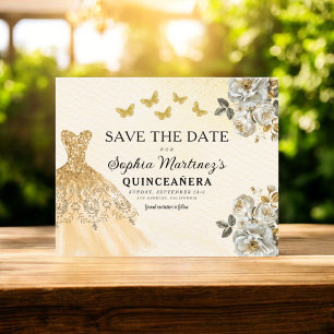 Budget Gold Spara datum Födelsedag Quinceanera