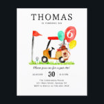 Budget Golf Cart Bag Balloon Kids Par-T Birthday<br><div class="desc">Cute Golf Cart Bag Balloon Kids Par-T Birthday</div>