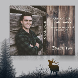Budget Graduation Announcement och Tack Vykort