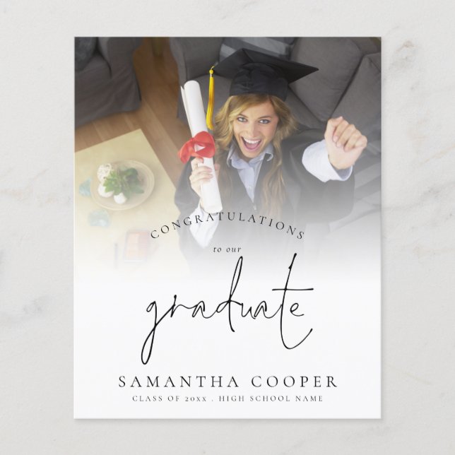 Budget Grattis på examen Fotoannonsering (Framsida)